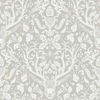 NuWallpaper Taupe Escape To The Forest Peel & Stick Wallpaper