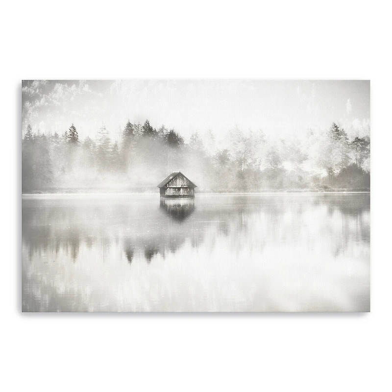 Taupe Serene Canvas Giclee