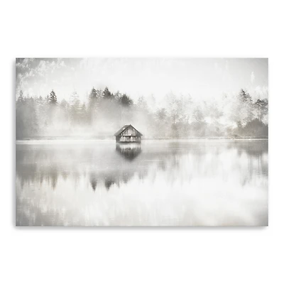 Taupe Serene Canvas Giclee