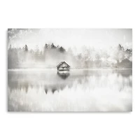 Taupe Serene Canvas Giclee