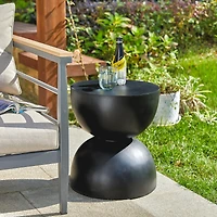 Glitzhome® 18" Multi-Functional Terrazzo Garden Stool