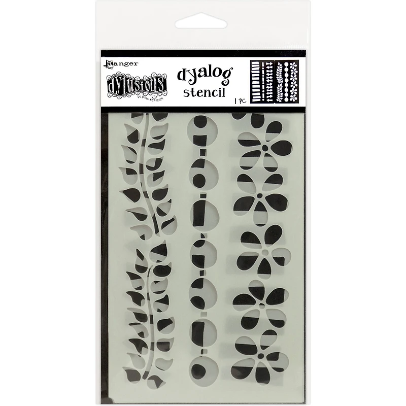 Dyan Reaveley's Dylusions Border It Dyalog Stencil