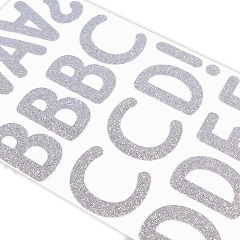 2.25" Silver Glitter Alphabet Stickers by Recollections™ 