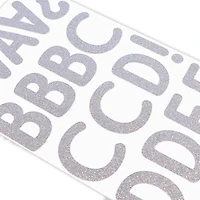 2.25" Silver Glitter Alphabet Stickers by Recollections™ 