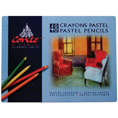 Conté à Paris™ 48 Color Pastel Pencil Set