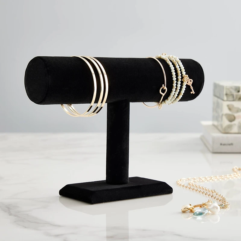 Black Velvet Jewelry T-Stand by Bead Landing™