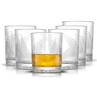 JoyJolt® 10oz. Gatsby Art Deco Whiskey Glass Set, 6ct.