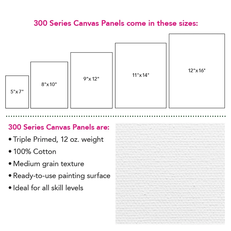 Strathmore® 300 Series White Canvas Panels