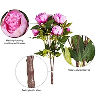 Artificial Cerise Peony Bush