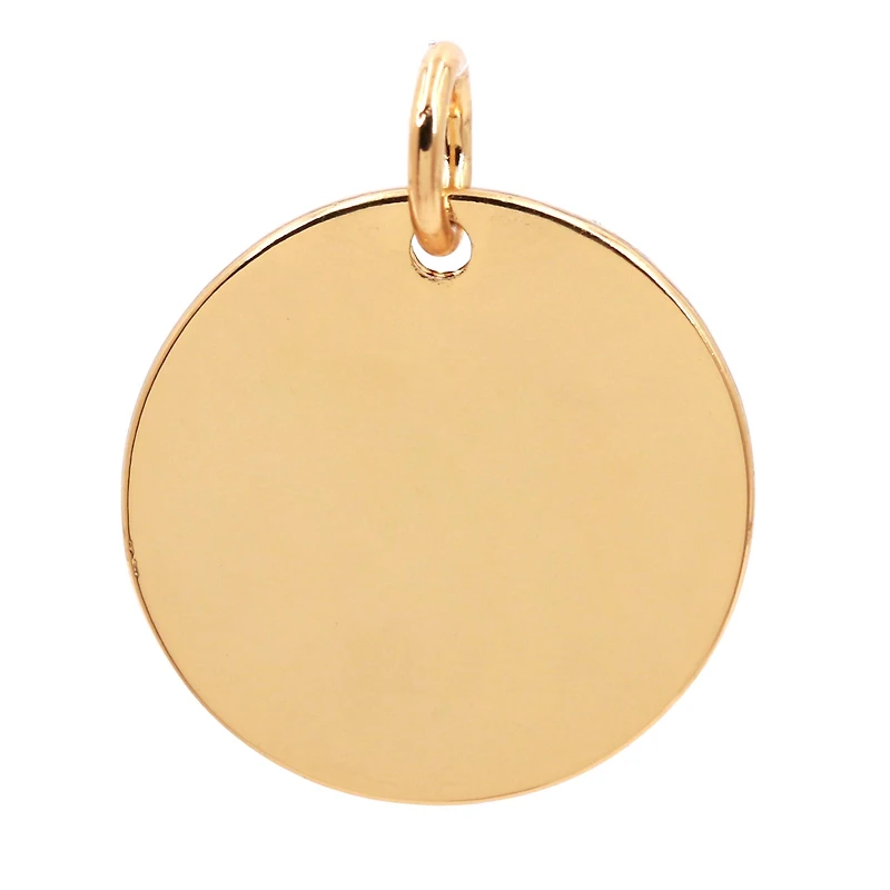 14K Gold Plated Disc Charm by Bead Landing™