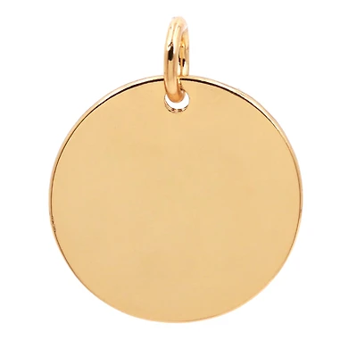 14K Gold Plated Disc Charm by Bead Landing™