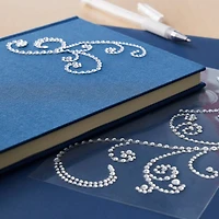 Recollections™ Adhesive Rhinestones, Large Clear Flourishes