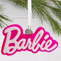 Hallmark 4.5" Barbie™ Logo Blown Glass Ornament
