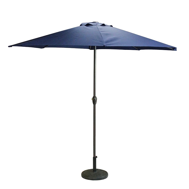 8ft. Navy Blue Outdoor Patio Market Umbrella