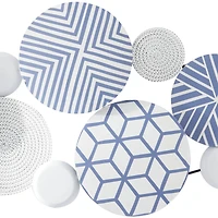 CosmoLiving by Cosmopolitan 46" Metal Plates with Intricate Patterns Wall Décor