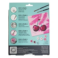 VIVID by Brea Reese® Cherry Christmas Tree Acrylic Paint-by-Number Kit
