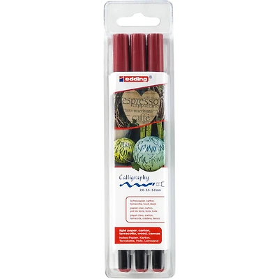 Edding® 1255 Crimson Lake Calligraphy Pen Set