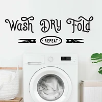 RoomMates Wash Dry Fold Repeat Peel & Stick Wall Decals