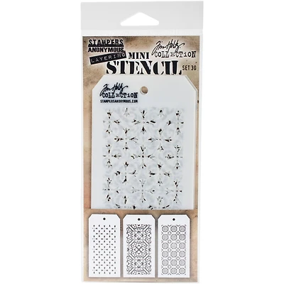 Stampers Anonymous Tim Holtz® Mini Layered Stencil Set #30
