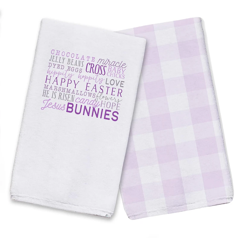 Easter Day Words Towel Set