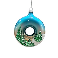 4.5" Reindeer Wreath Glass Ornament by Ashland®