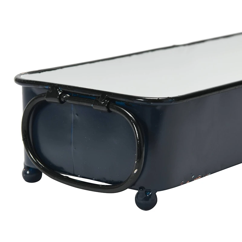 Hello Honey® 16" Decorative Metal Tray with Handles