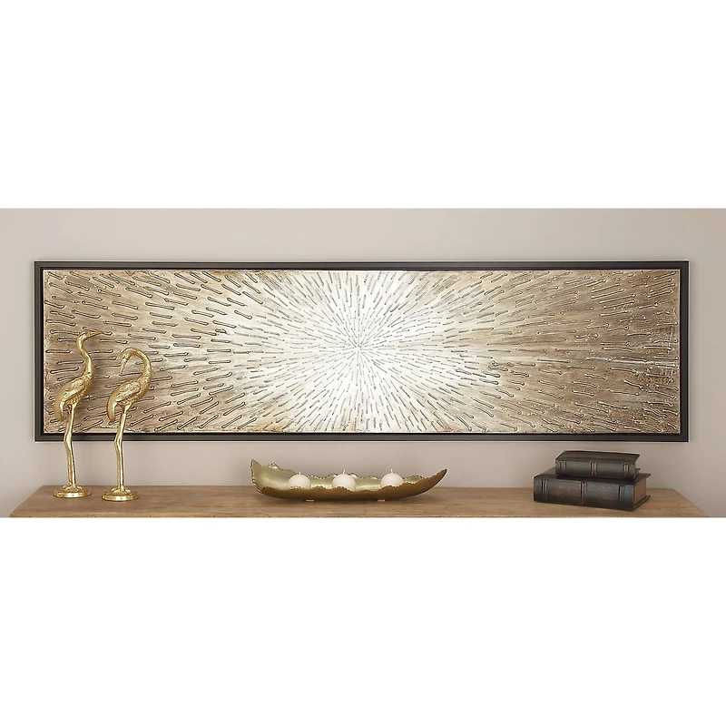 Brown Glam Abstract Canvas Wall Art
