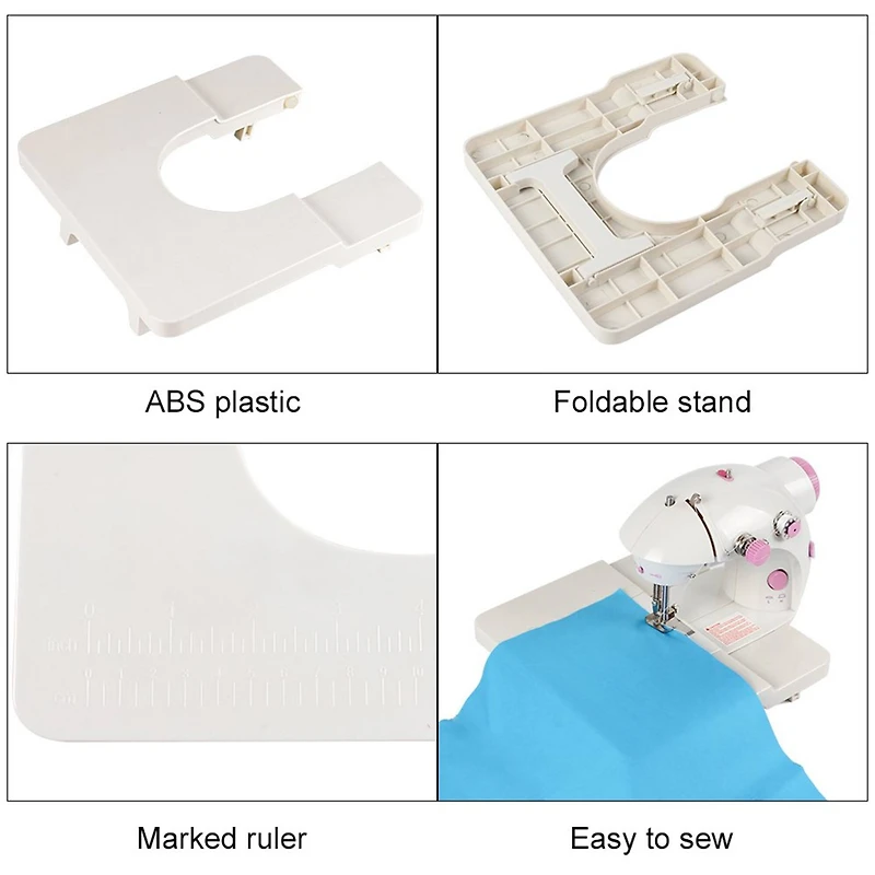 Haitral™ Lavender Flex-Speed Double-Thread Cordless Sewing Machine with Built-In Table