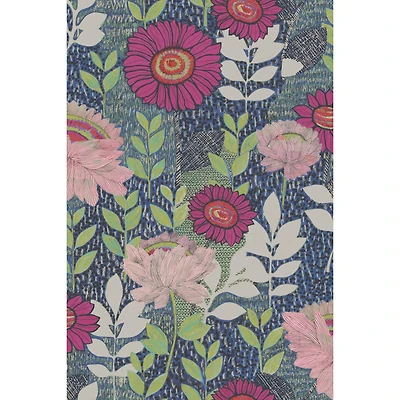 RoomMates Tamara Day Blue Botanical Garden Peel & Stick Wallpaper