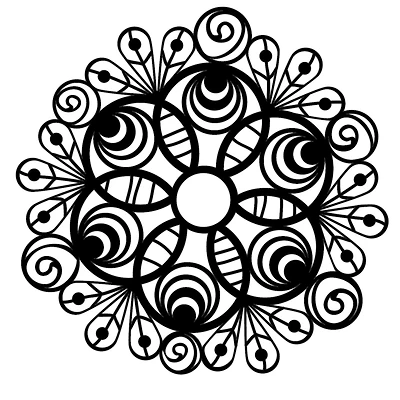 The Crafter's Workshop Peacock Doily Stencil