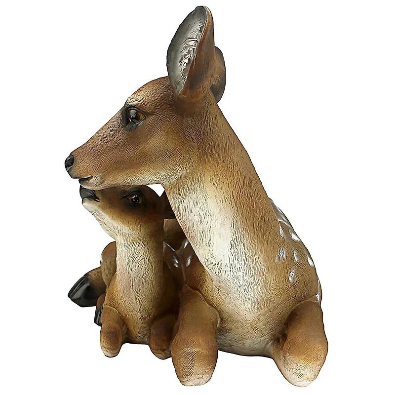 Design Toscano 19" Mothers Love, Doe and Fawn Sculpture