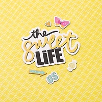 Thickers™ Vicki Boutin The Sweet Life Phrase & Icon Sweet Rush Chipboard Stickers