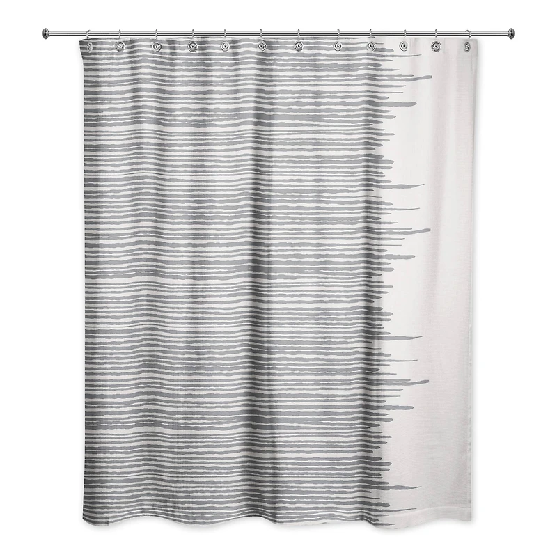Jagged Line Shower Curtain