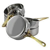 Gibson Home® Lannister 4.7'' Mini Frying Pans Set with Gold Plated Handle