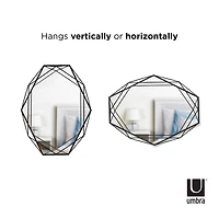Umbra 22.5" Black Prisma Wall Mirror
