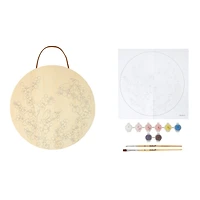 8" Cherry Blossom Paint-by-Number Plywood Surface Kit by Artist's Loft®