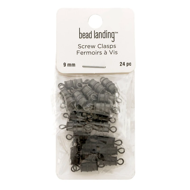 Mixed 9mm Metal Screw Clasps, 24ct. by Bead Landing™