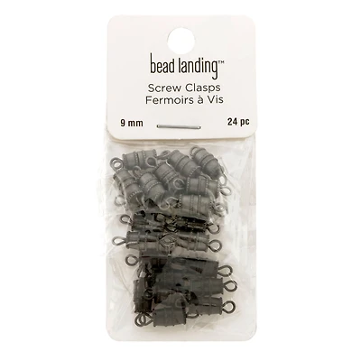 Mixed 9mm Metal Screw Clasps, 24ct. by Bead Landing™