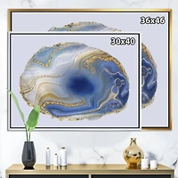 Designart - Ocean Blue Golden Jasper Agate I