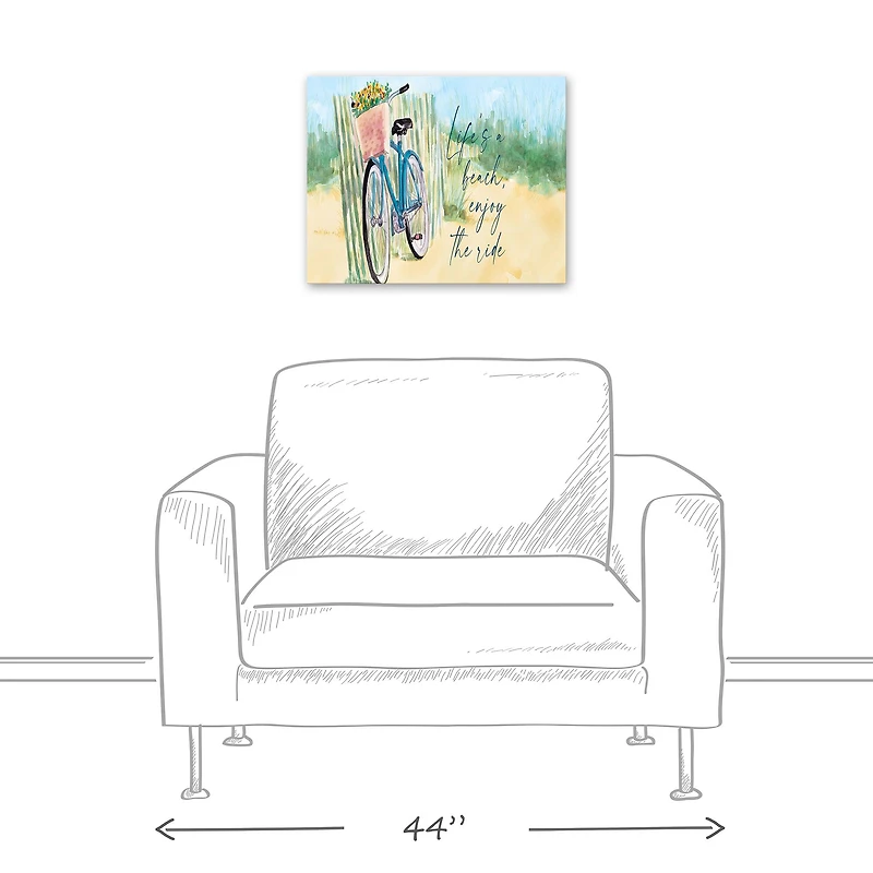Life's A Beach 20" x 16" Canvas Wall Art