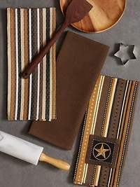 DII® Star Applique Dish Towel Set