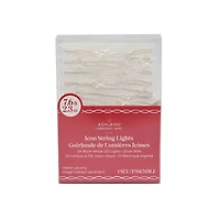 24ct. Warm White LED Star String Lights on Silver Wire by Ashland®