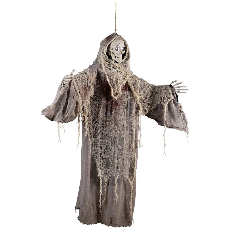 36" Touch Activated Hanging Death Reaper Halloween Decoration
