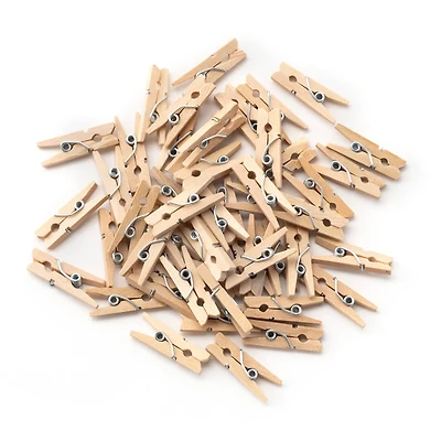 Tiny Wood Clothespins, 50ct. by Creatology™