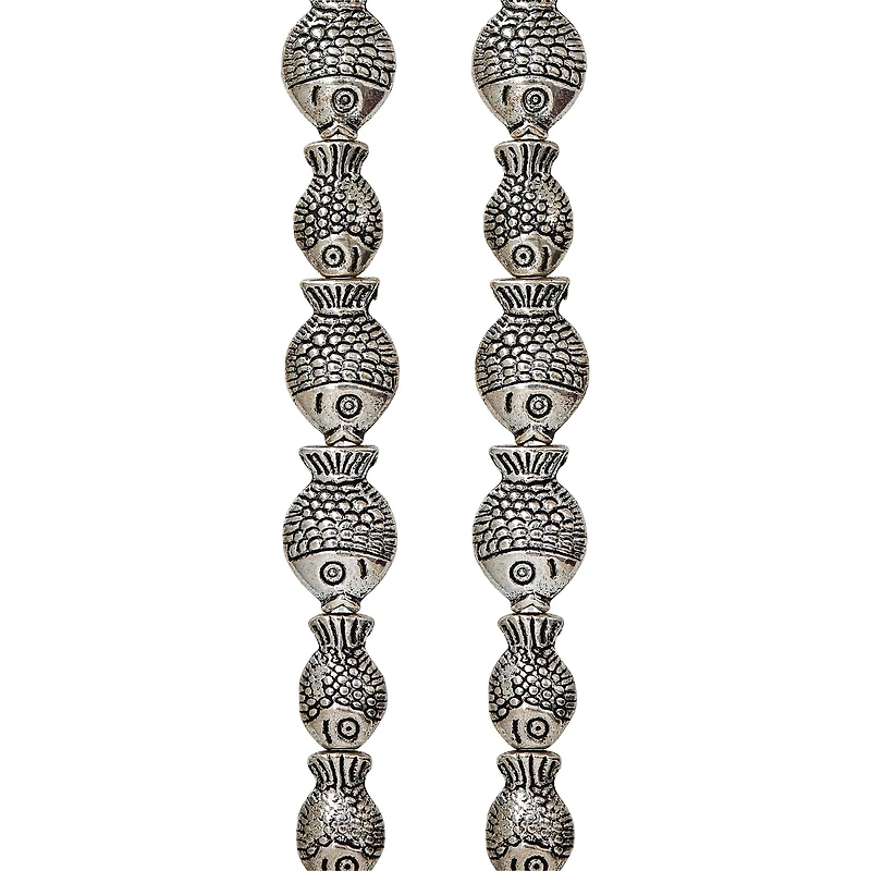 12 Packs: 20 ct. (240 total)  Antique Silver Fish Mix Metal Beads by Bead Landing™