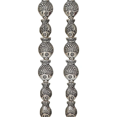 12 Packs: 20 ct. (240 total)  Antique Silver Fish Mix Metal Beads by Bead Landing™