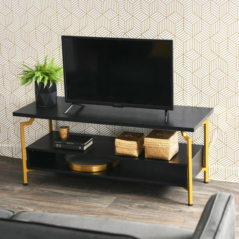 Household Essentials Crown 47" TV Stand with Storage Compartment