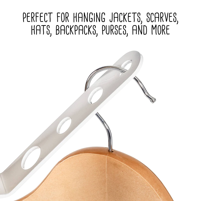 Honey Can Do 70" White Modern Standing Coat Rack