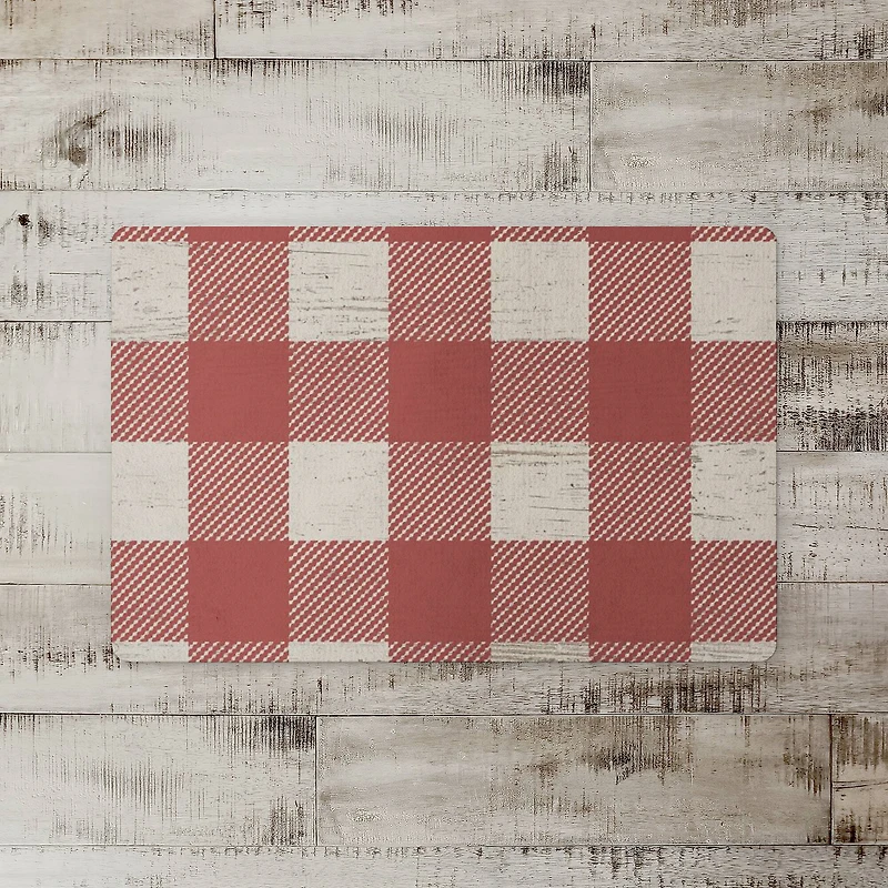 Red Buffalo Check Floor Mat