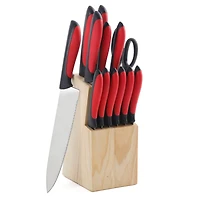 MegaChef Red Cutlery 14 Piece Set